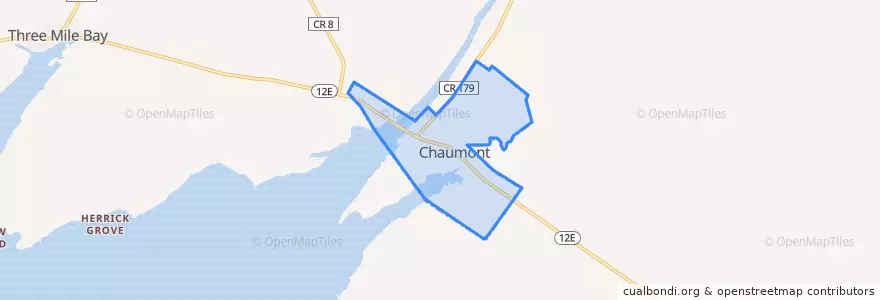 Mapa de ubicacion de Chaumont.