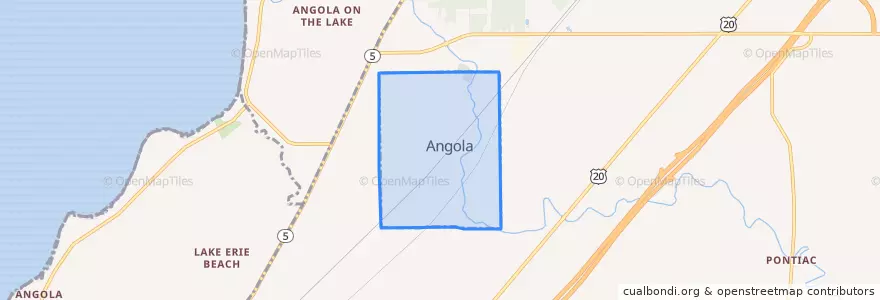 Mapa de ubicacion de Angola.