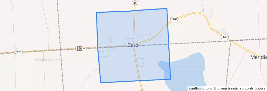 Mapa de ubicacion de Cato.