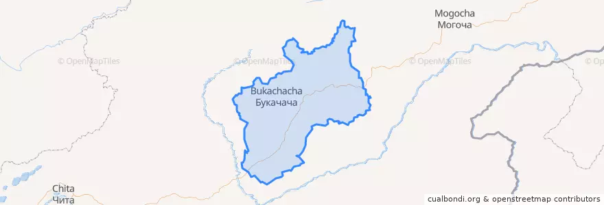 Mapa de ubicacion de Чернышевский район.