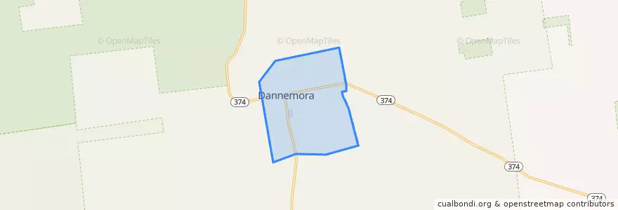 Mapa de ubicacion de Dannemora.