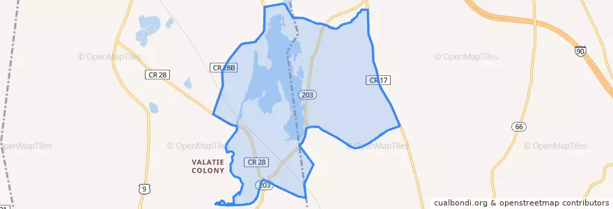 Mapa de ubicacion de Niverville.