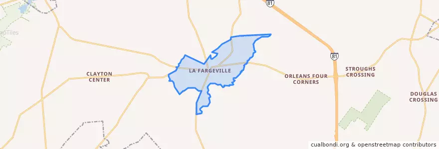 Mapa de ubicacion de La Fargeville.