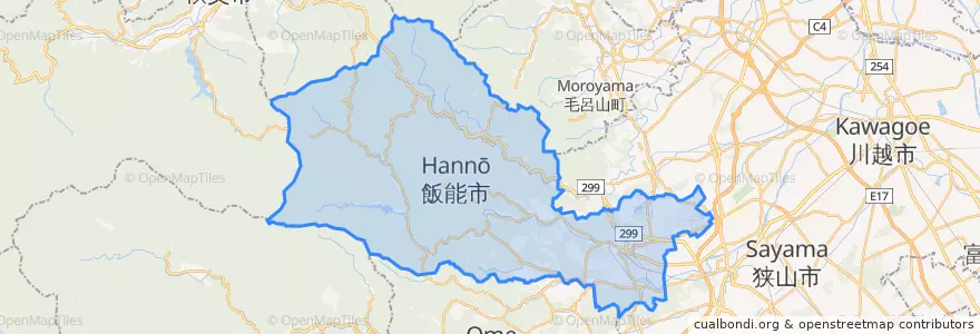 Mapa de ubicacion de Hanno.