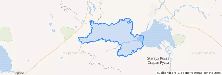 Mapa de ubicacion de Шимский район.
