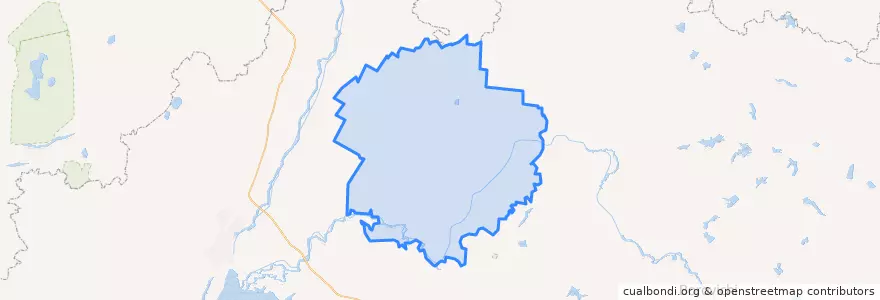 Mapa de ubicacion de Malovishersky District.