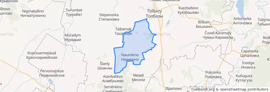 Mapa de ubicacion de Балыклыкульский сельсовет.