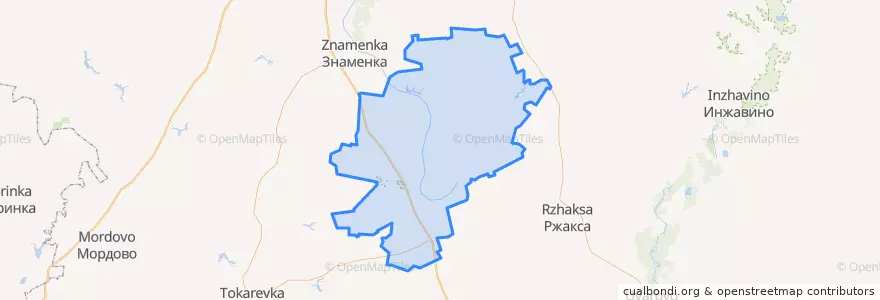 Mapa de ubicacion de Сампурский район.