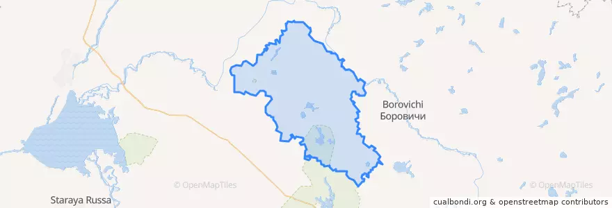Mapa de ubicacion de Okulovsky District.