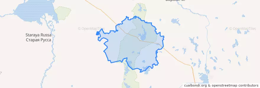 Mapa de ubicacion de Валдайский район.