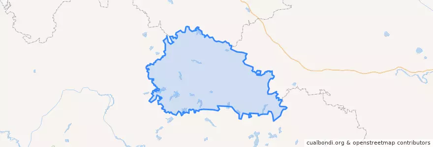 Mapa de ubicacion de Хвойнинский муниципальный округ.