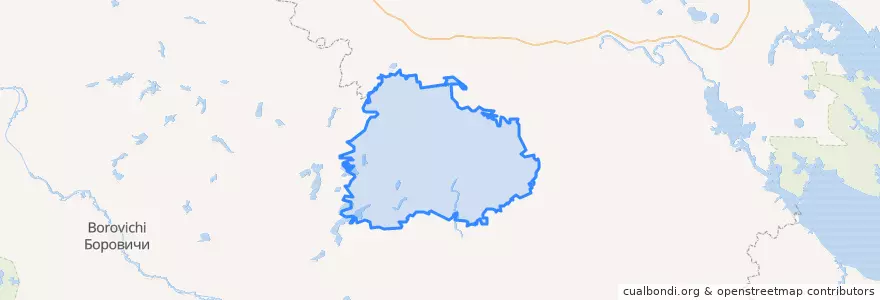 Mapa de ubicacion de Пестовский район.