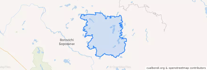 Mapa de ubicacion de Мошенской район.