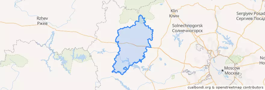 Mapa de ubicacion de Wolokolamsker Rajon.