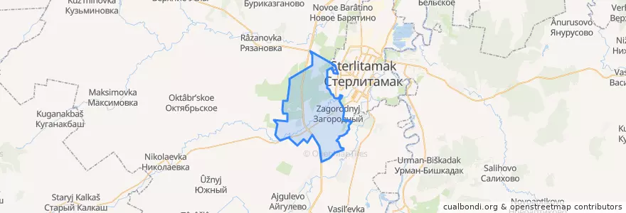 Mapa de ubicacion de Отрадовский сельсовет.