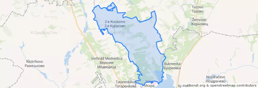 Mapa de ubicacion de Пашковский сельсовет.