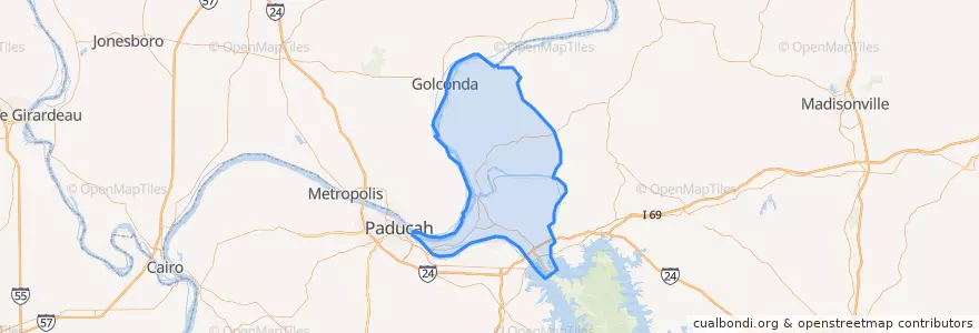 Mapa de ubicacion de Livingston County.
