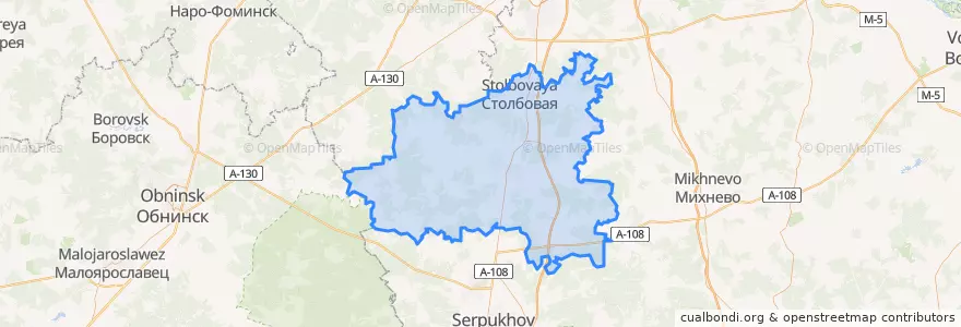 Mapa de ubicacion de городской округ Чехов.