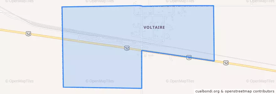 Mapa de ubicacion de Voltaire.