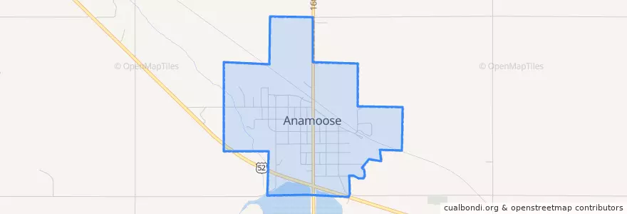 Mapa de ubicacion de Anamoose.