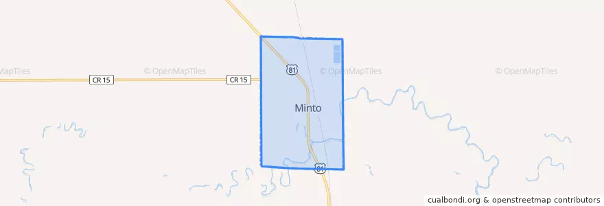 Mapa de ubicacion de Minto.