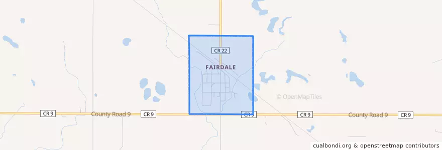 Mapa de ubicacion de Fairdale.