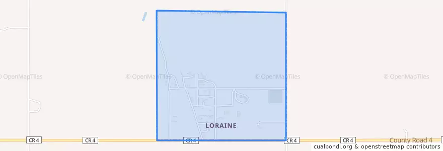 Mapa de ubicacion de Loraine.