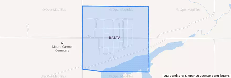 Mapa de ubicacion de Balta.