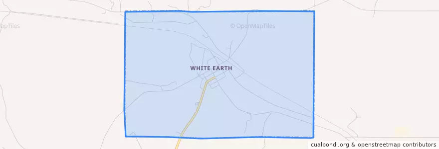 Mapa de ubicacion de White Earth.