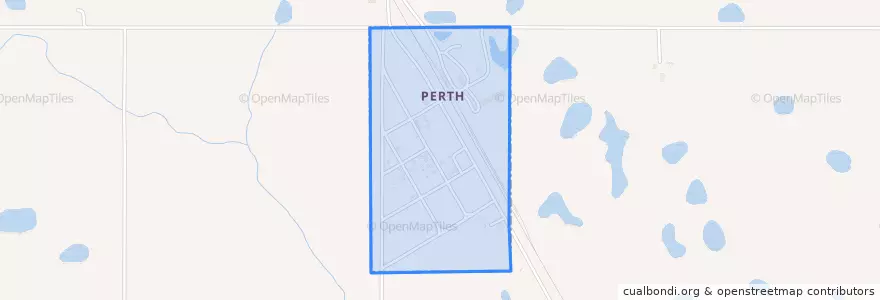 Mapa de ubicacion de Perth.