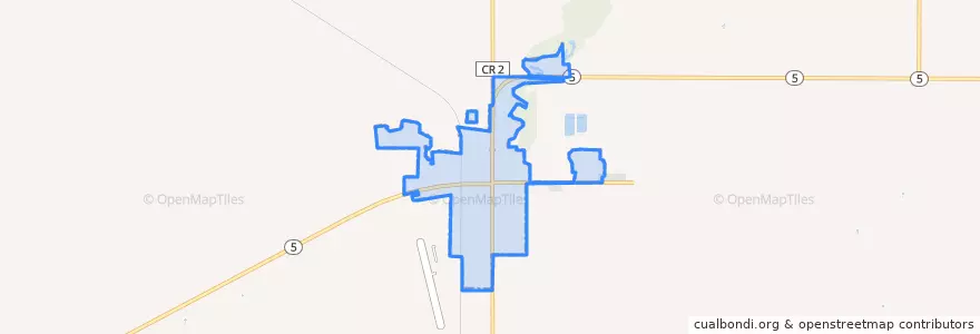 Mapa de ubicacion de Cavalier.