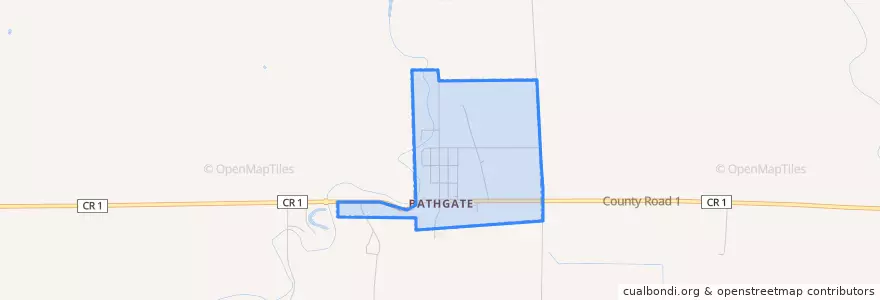 Mapa de ubicacion de Bathgate.