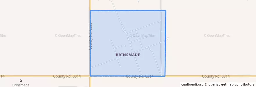 Mapa de ubicacion de Brinsmade.