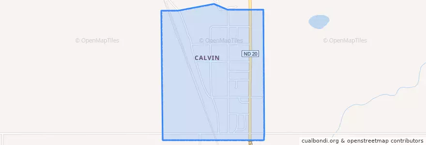 Mapa de ubicacion de Calvin.