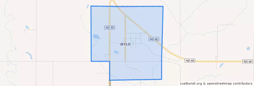 Mapa de ubicacion de Mylo.