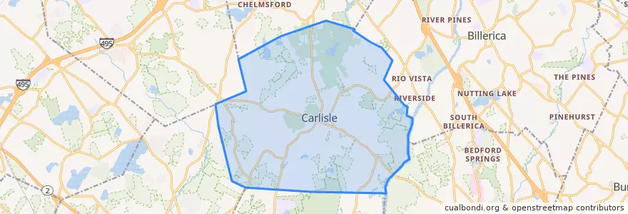 Mapa de ubicacion de Carlisle.