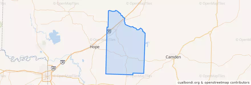 Mapa de ubicacion de Nevada County.