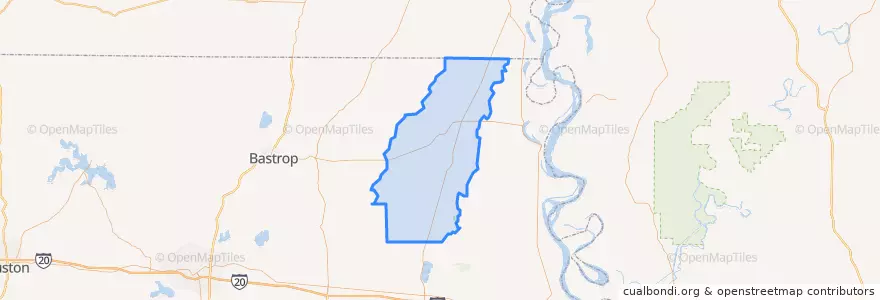 Mapa de ubicacion de West Carroll Parish.
