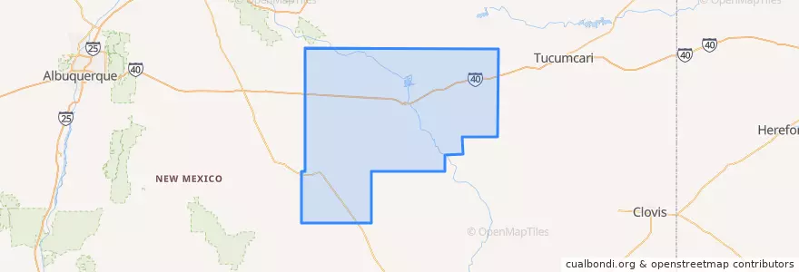 Mapa de ubicacion de Guadalupe County.