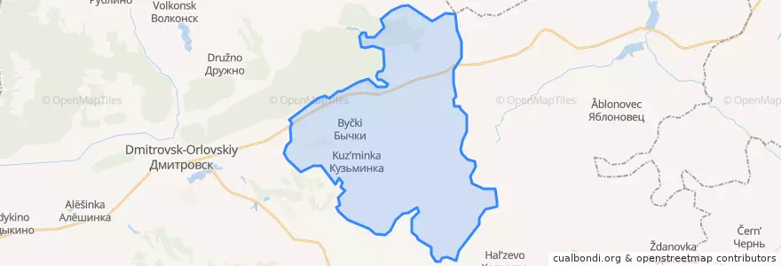 Mapa de ubicacion de Соломинское сельское поселение.