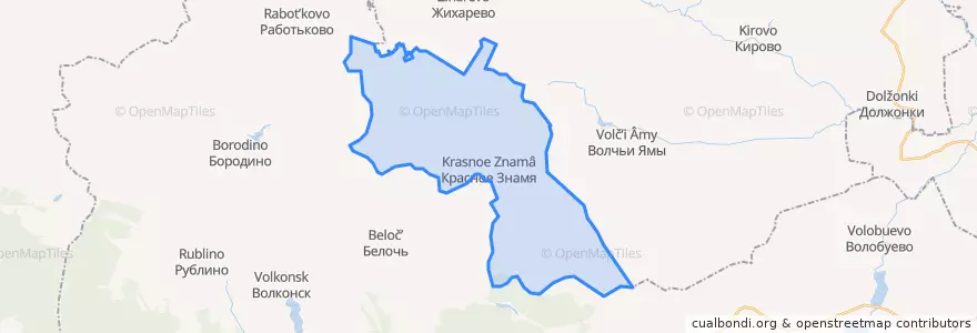 Mapa de ubicacion de Столбищенское сельское поселение.