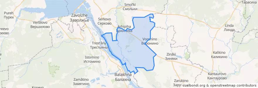 Mapa de ubicacion de Николо-Погостинский сельсовет.