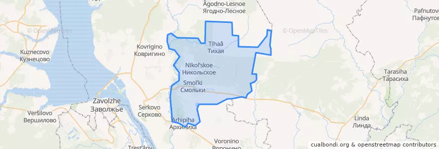 Mapa de ubicacion de Смольковский сельсовет.