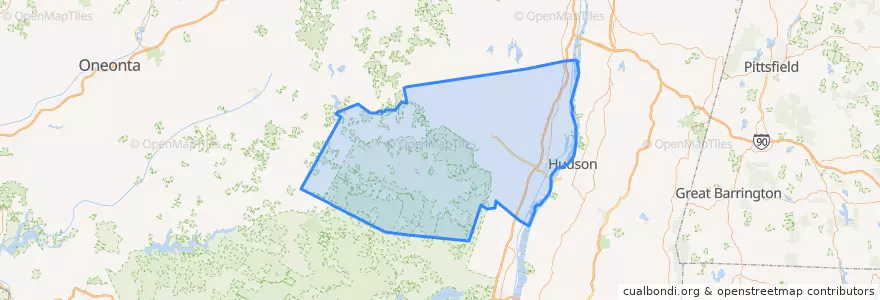 Mapa de ubicacion de округ Грин.