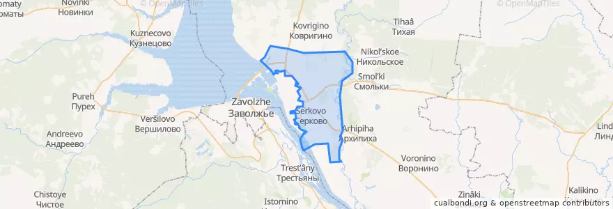 Mapa de ubicacion de Кумохинский сельсовет.