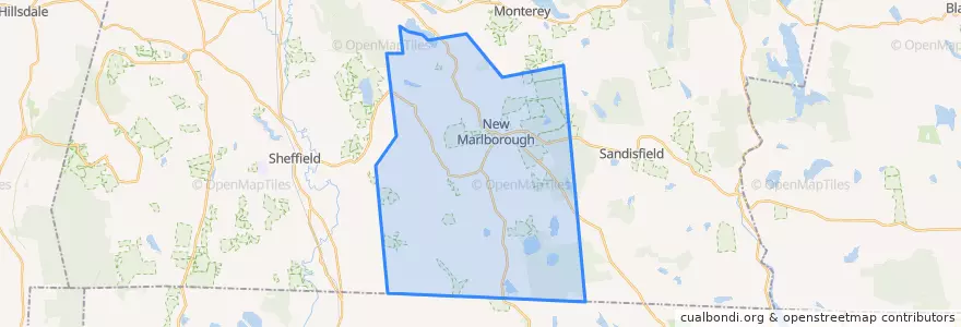 Mapa de ubicacion de New Marlborough.