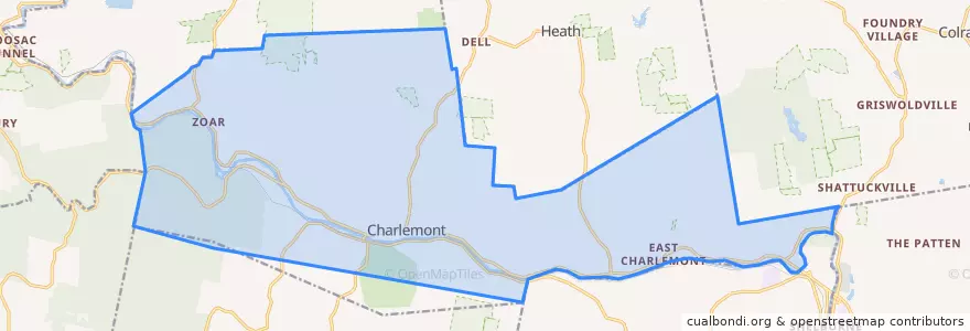 Mapa de ubicacion de Charlemont.