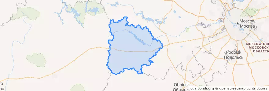 Mapa de ubicacion de Mozhaysky District.