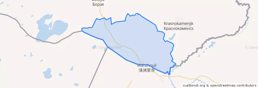Mapa de ubicacion de Забайкальский район.