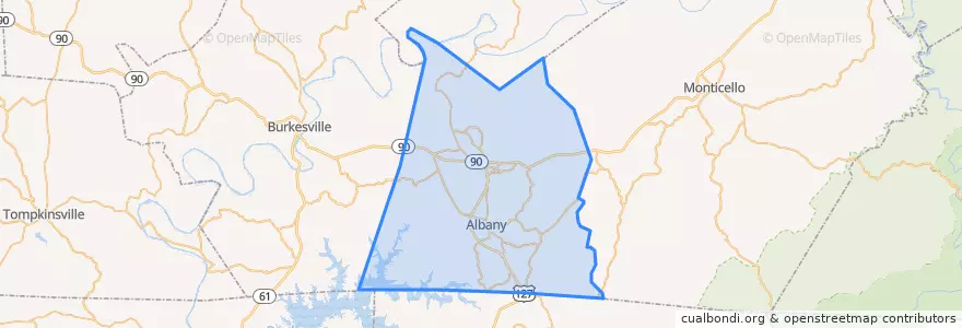 Mapa de ubicacion de Clinton County.